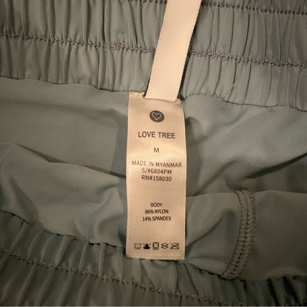 Love Tree Women's Two-in-One Drawstring Active Shorts/Skort Blue Medium - Picture 5 of 5